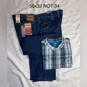 Wrangler Rugged Wear Relaxed-Fit Jean - Antique Indigo 50x32